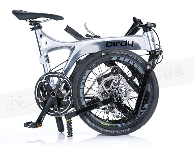 Birdy New Birdy(Ⅲ)R 11速18吋公路車幾何前後避震折疊車-精拋光黑