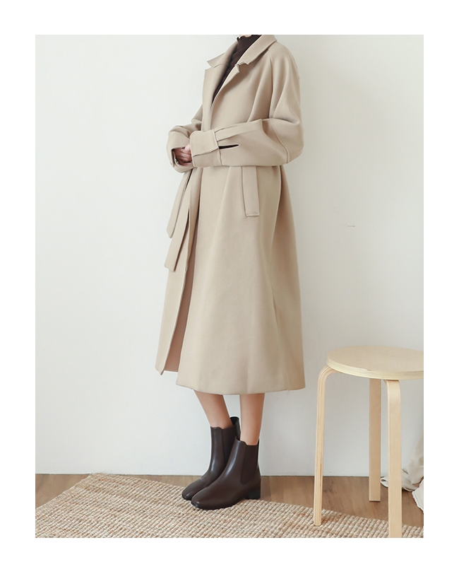 D+AF 品味時尚．小方頭切爾西短靴＊咖