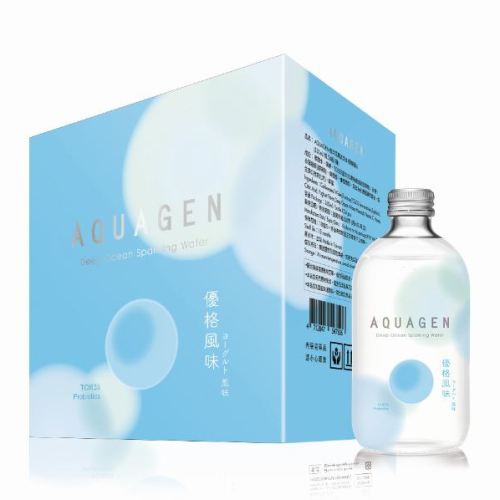 【AQUAGEN】海洋深層氣泡水4入迷你箱(優格330mlx4)