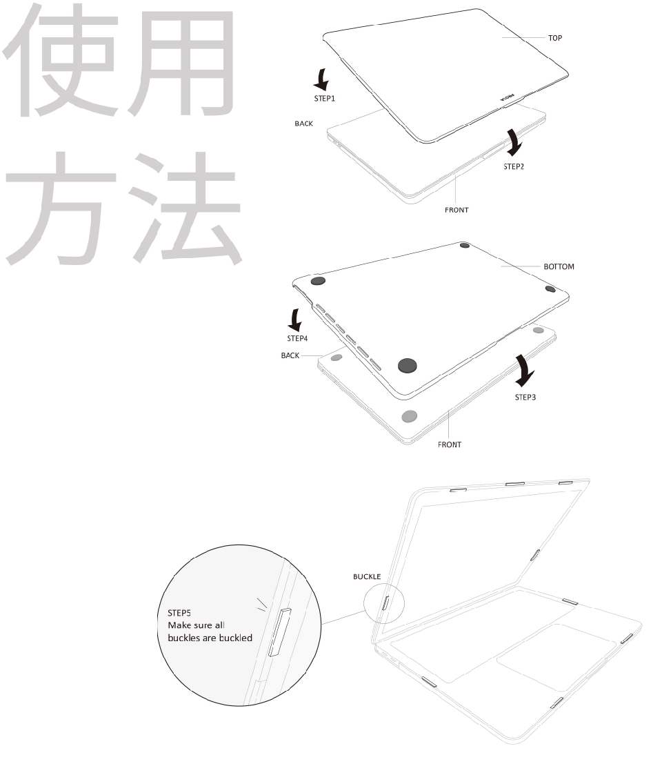 Proxa MacBook Air Retina 13吋 2018 舞龍布透明殼保護殼(太空灰)