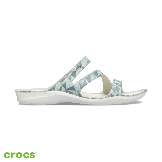 Crocs 卡駱馳 (女鞋) 女士激浪印花涼拖 205878-98U