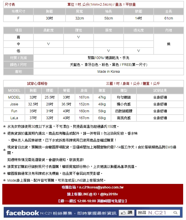 正韓 V領不收邊長袖透膚針織衫 (共四色)-N.C21