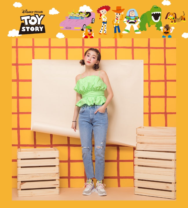 Disney collection by gracegift玩具總動潮流老爹鞋 淺灰