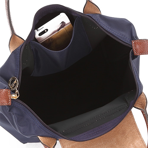 LONGCHAMP Le Pliage 短把摺疊水餃包(小/海軍藍)