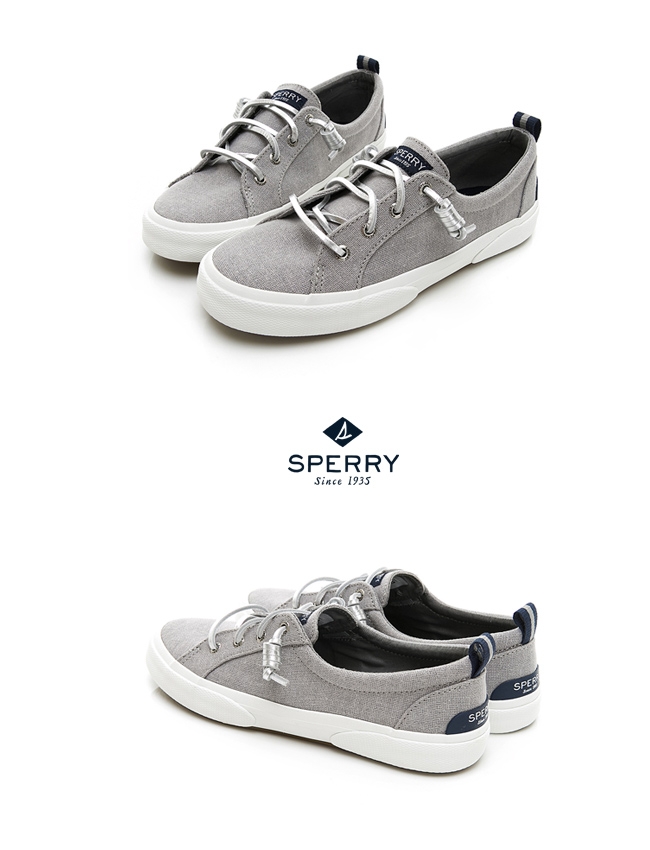 [時時樂限定]SPERRY 復古風尚經典帆布鞋(女)-金色/銀色任選