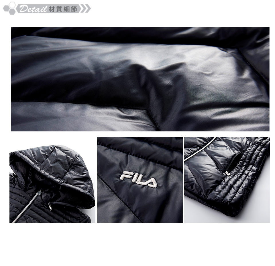 FILA 女羽絨外套-黑色 5JKT-5490-BK