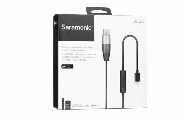 Saramonic楓笛 UTC-XLR 麥克風轉接線(XLR轉Type-C)