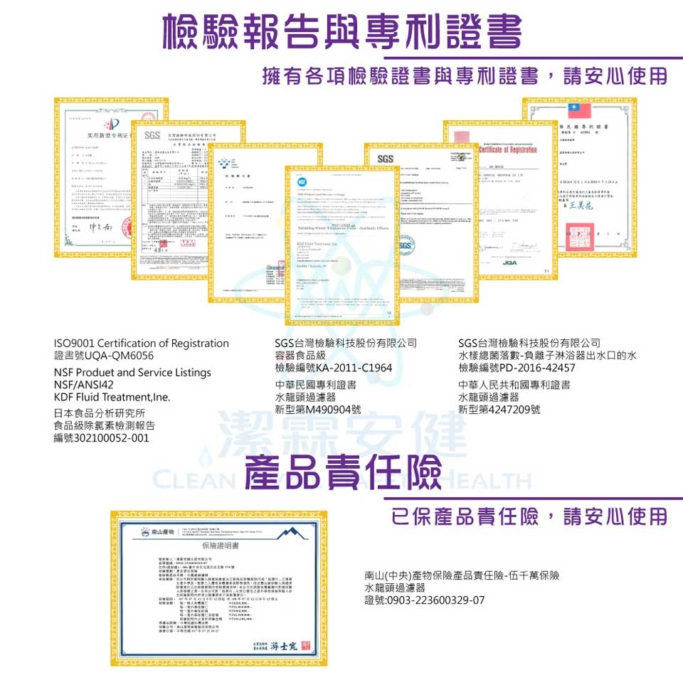 潔霖安健 多功能前置濾心-單入組