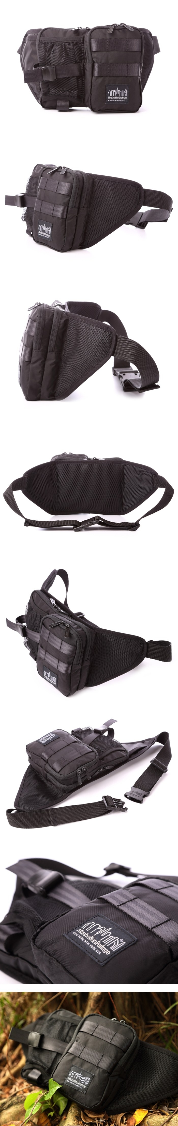 美國Manhattan Portage。埃施朗多功能腰包MP1155BL-BLK (黑)