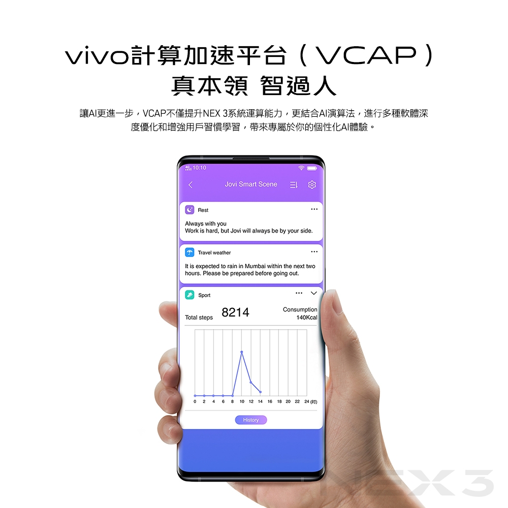 vivo NEX 3 (8G/256G) 6.89吋無界瀑布螢幕旗艦機-流光之夜