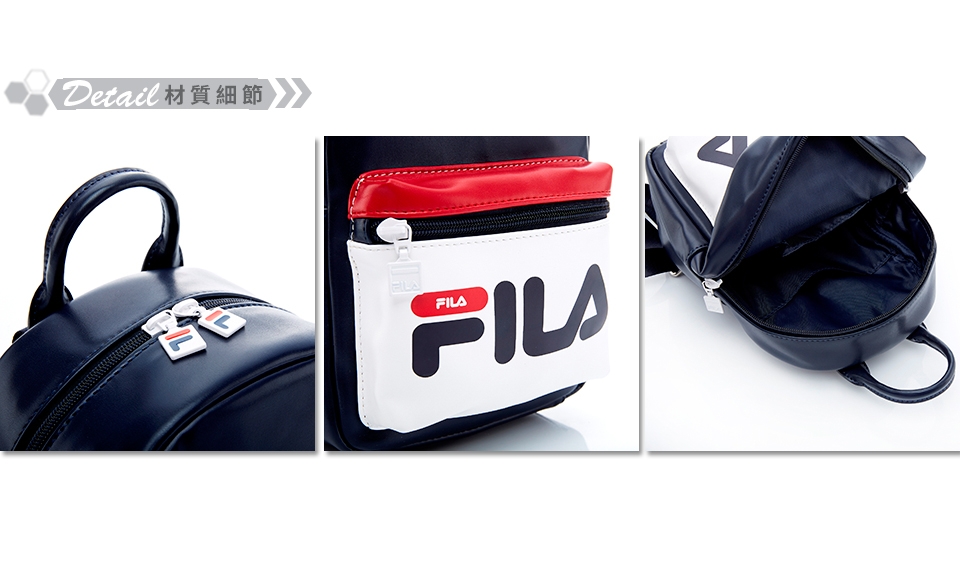 FILA LOGO小後背包-丈青 BPT-5413-NV