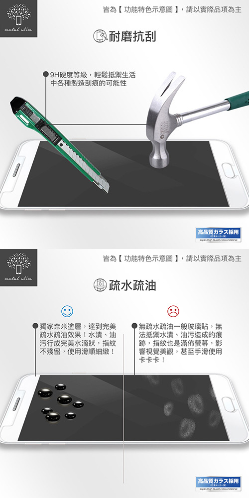 Metal-Slim 紅米Note 8T 9H鋼化玻璃保護貼