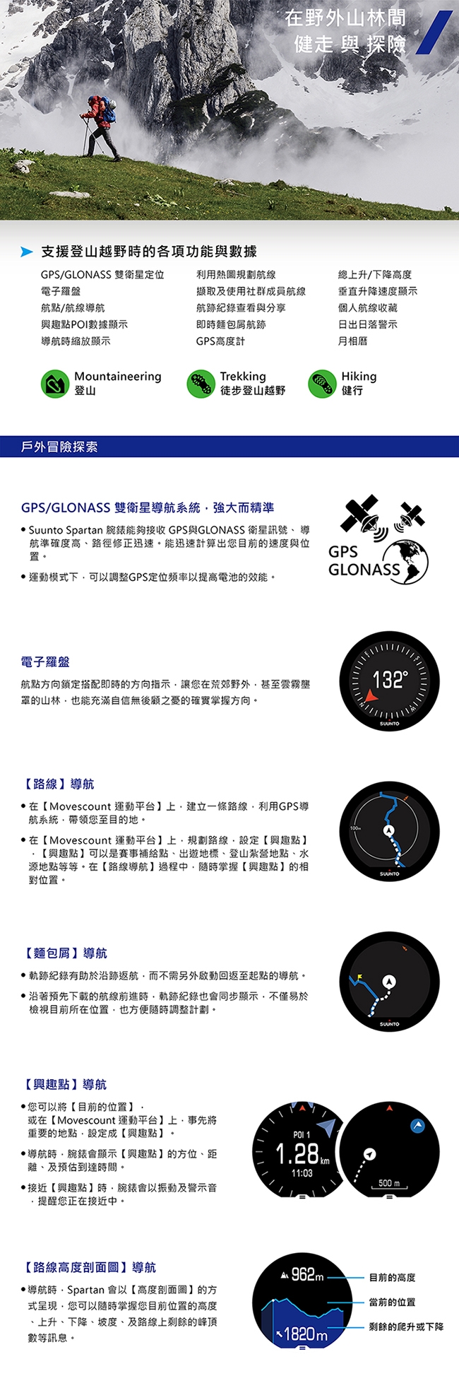 SUUNTO SpartanSportWristHR彩色觸控腕式心率GPS腕錶-經典黑