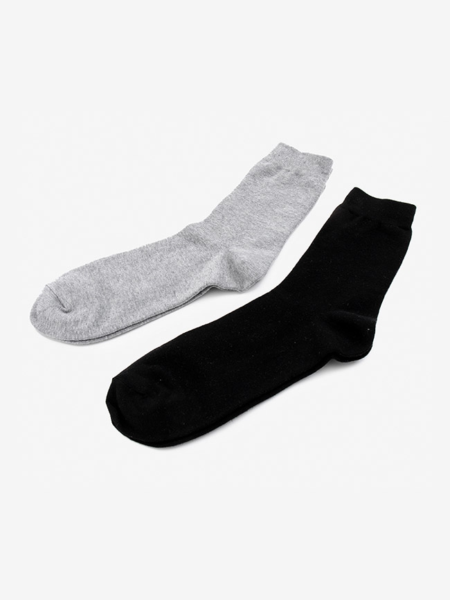 H:CONNECT 韓國品牌 配件 -百搭素色長襪組-黑
