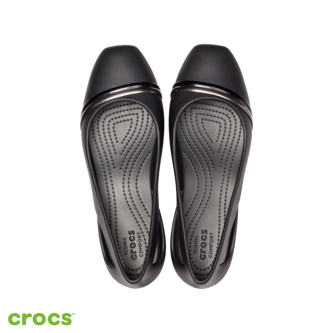 Crocs 卡駱馳 (女鞋) 思瓏金屬設計女士平底鞋 205994-988