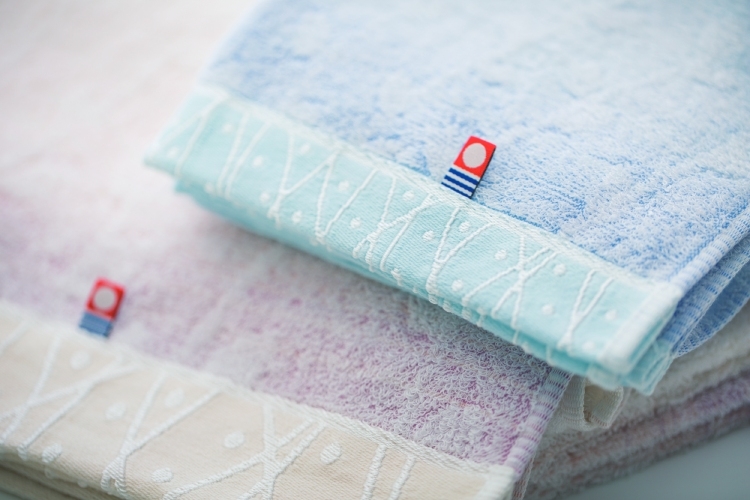 [買一送一]日本派迪 今治100%純綿漸層染色毛巾(藍+粉紫)