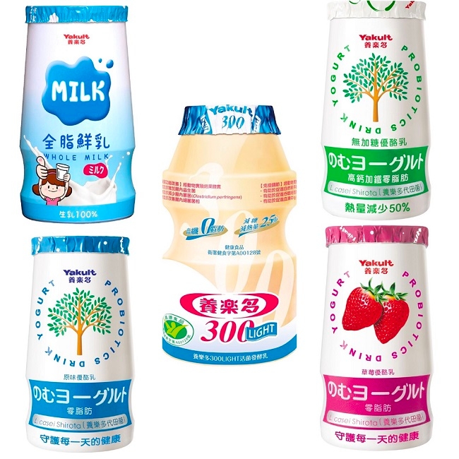 Yakult 養樂多 300LIGHT活菌發酵乳(100ml/12入/組)