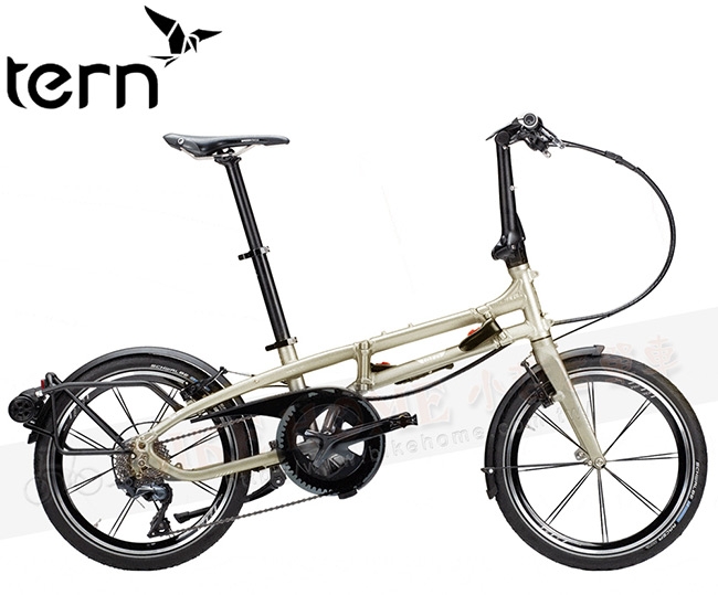 Tern 2019BYB P8 20吋8速可推行/拖行鋁合金摺疊單車-香檳金