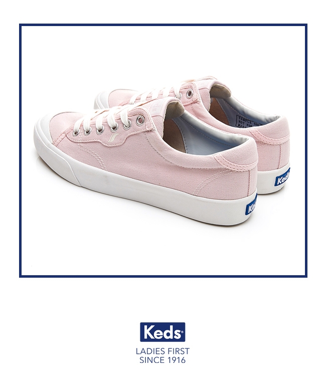 Keds CREW KICK 經典半月帆布綁帶休閒鞋-丁香紫