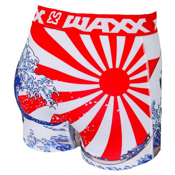 WAXX海嘯日式塗鴉高質感吸濕排汗四角褲男內褲