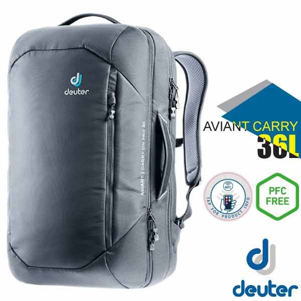 Deuter AVIANT CARRY ON 36L 專業休閒電腦後背包_黑