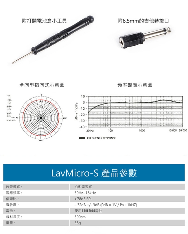 Saramonic 楓笛 LavMicro-S 立體聲領夾式麥克風