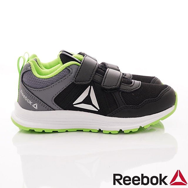 Reebok頂級童鞋 雙絆帶輕量運動鞋款 EI714黑灰(中小童段)