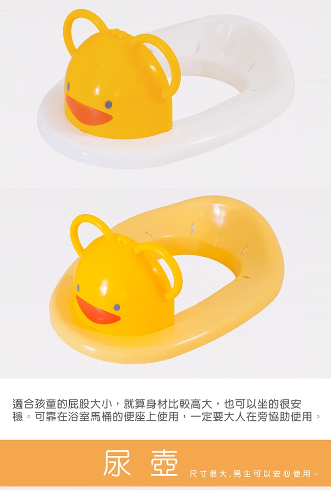 【任選】黃色小鴨《PiyoPiyo》兩段式功能造型幼兒便器