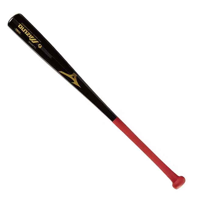 MIZUNO BAMBOO CLASSIC BATS 成人硬式竹棒 黑色x紅色