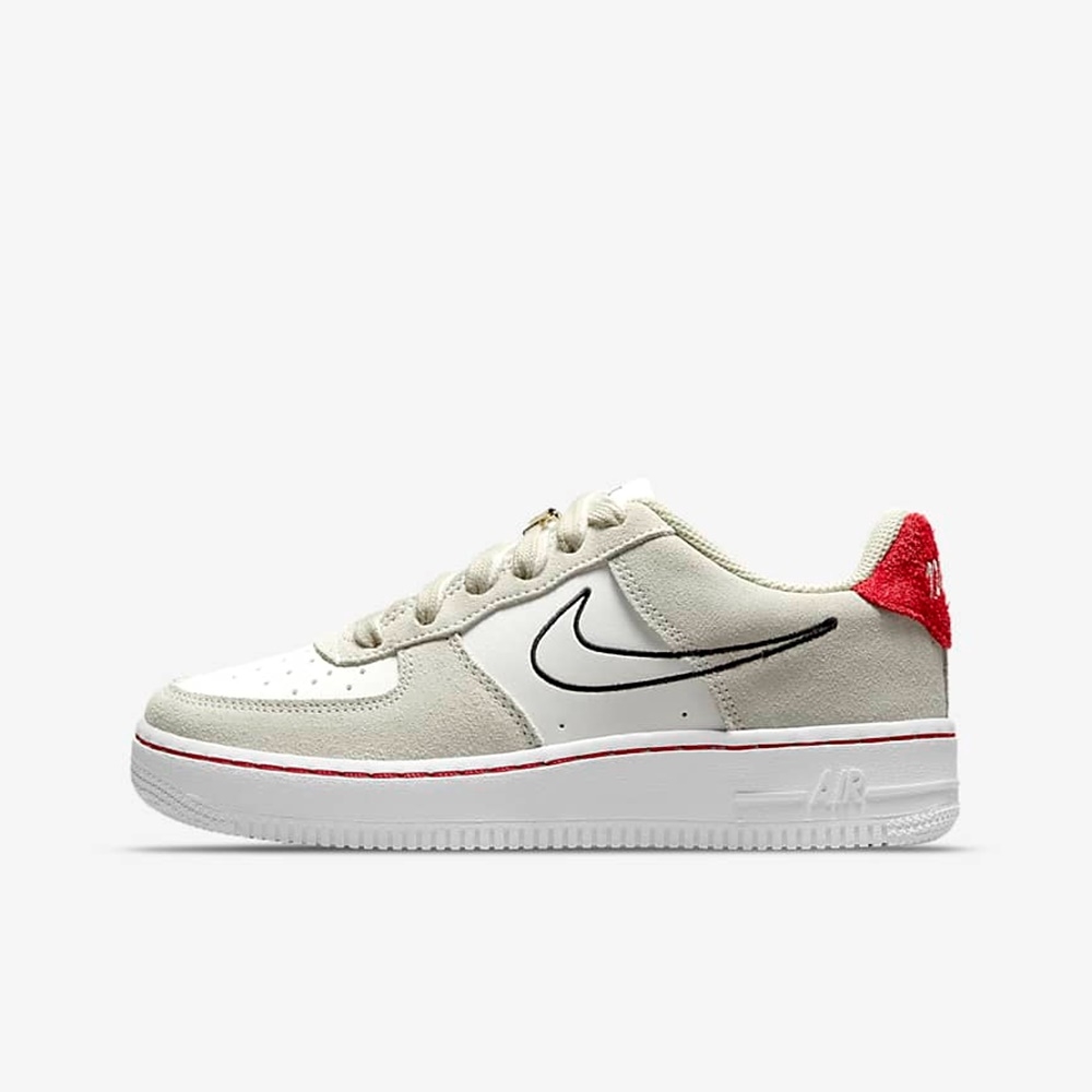 Nike Air Force 1 LV8 S50 (GS) 大童休閒鞋-奶茶白-DB1561100 | 休閒鞋