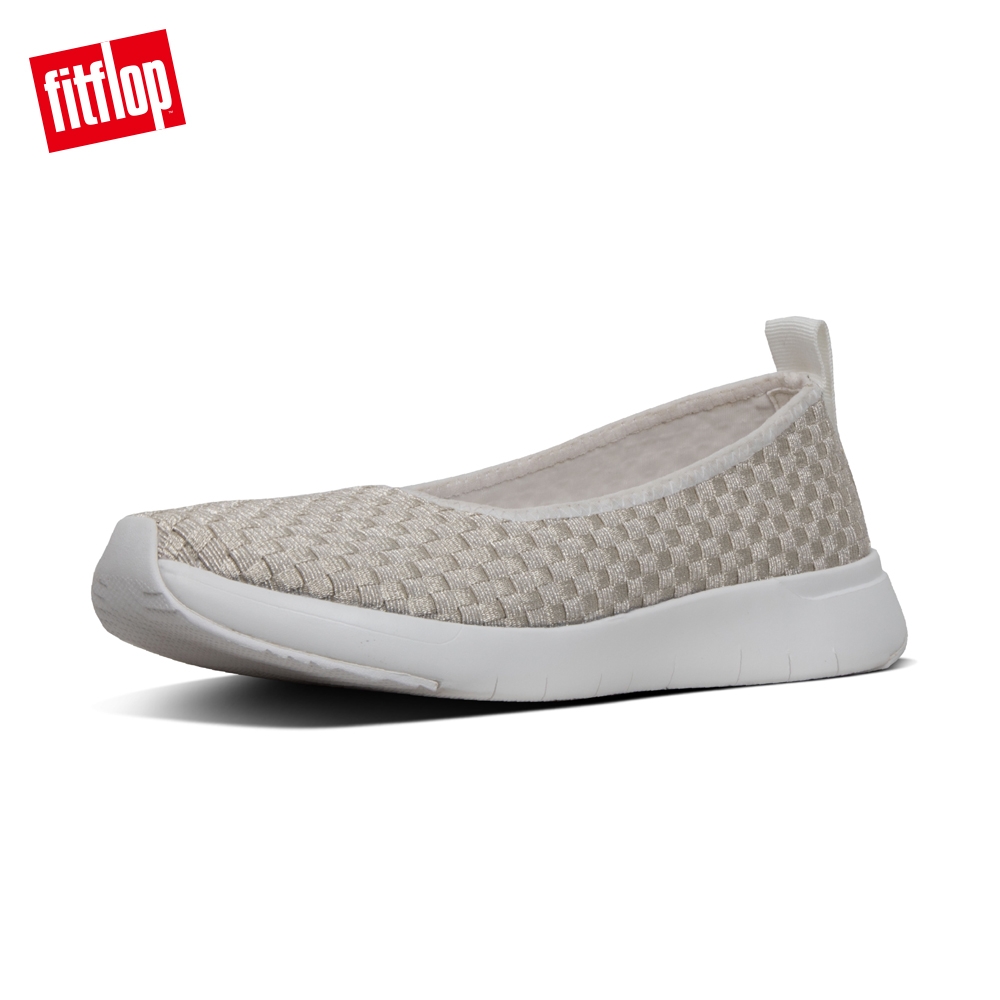 FitFlop STRIPKNIT SLIP-ON BALLARINAS 白