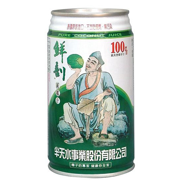 半天水 鮮剖純椰水 (350ml X24入)