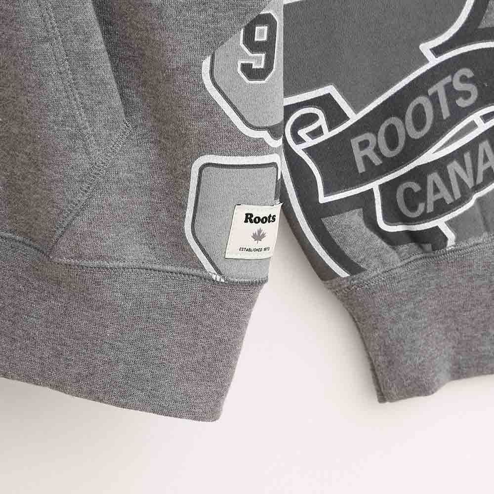 ROOTS 男裝- 學院刷毛連帽上衣-灰色