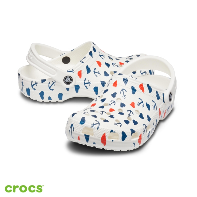 Crocs 卡駱馳 (中性鞋) 經典航海印花克駱格 206053-94S