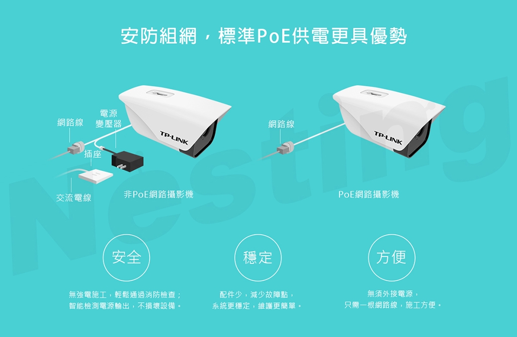 【TP-LINK】PoE串聯供電紅外網路攝影機 TL-IPC525K2P