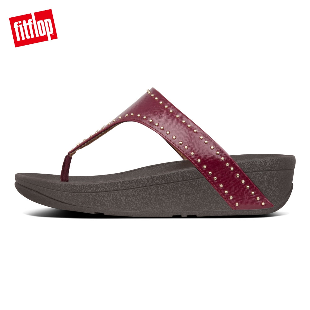 FitFlop LOTTIE MICROSTUD TOE THONGS 深莓色