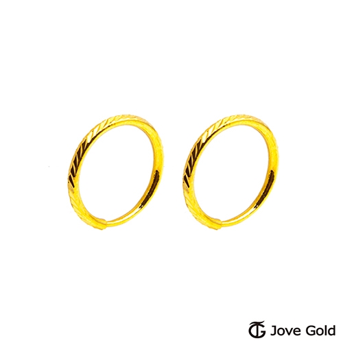 Jove Gold 漾金飾 都會女子黃金耳環