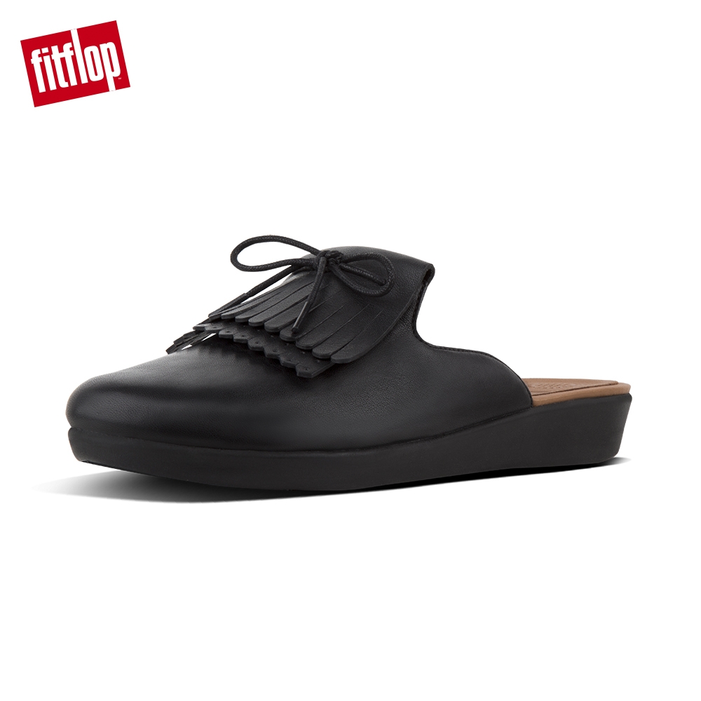 FitFlop SUPERSKATE FRINGE MULES 黑色