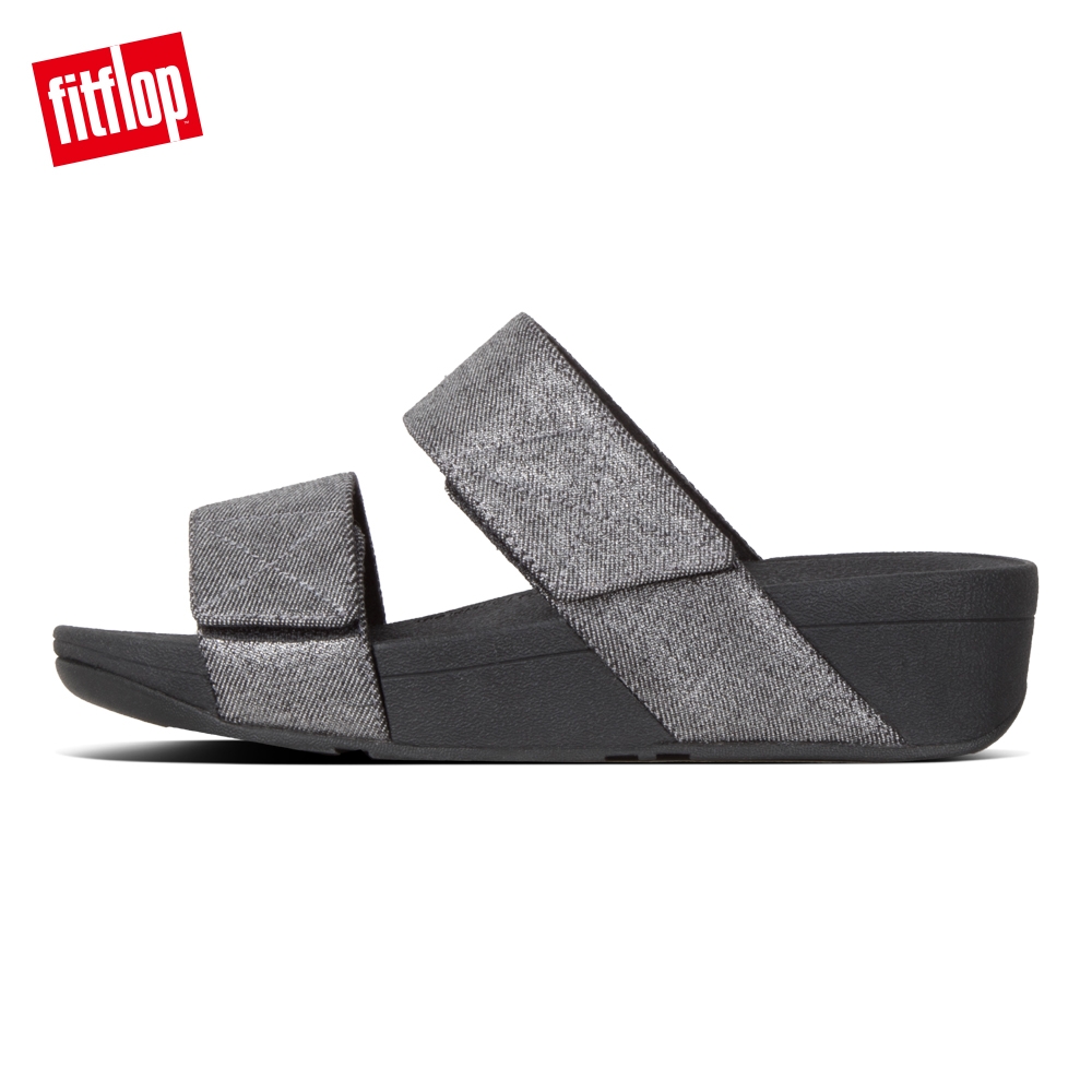 FitFlop MINA DENIM SLIDES 靚黑色