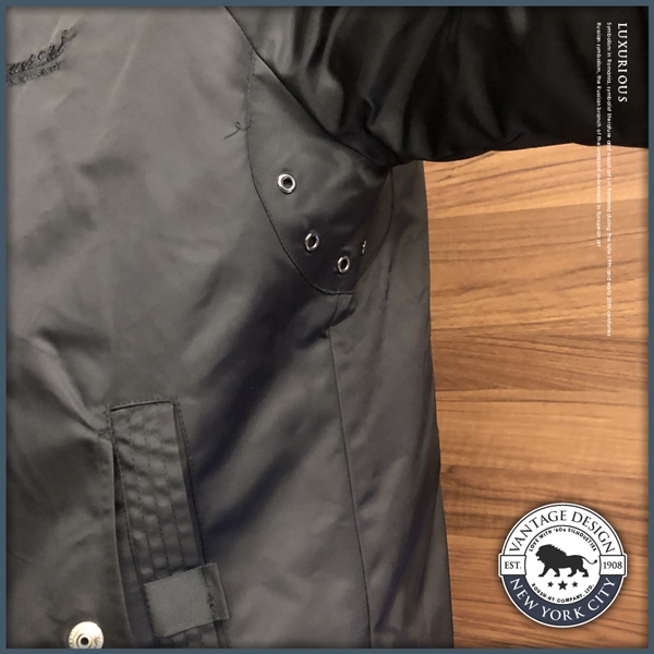 Roush 特殊剪裁雙層口袋設計MA-1鋪棉外套(2色)