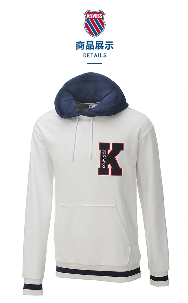 K-SWISS Heritage Hoodie休閒連帽上衣-女-白