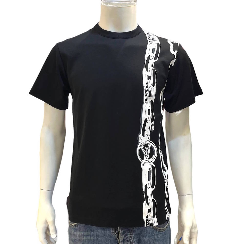 Shop Louis Vuitton MONOGRAM Chain Logo Luxury T-Shirts (1AA4QT) by