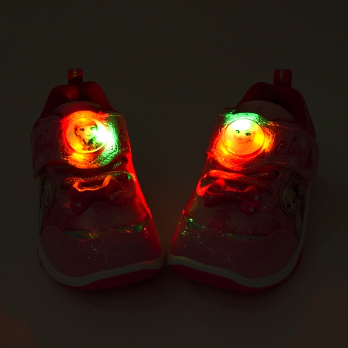 Disney 迪士尼 冰雪奇緣 FROZEN 電燈慢跑鞋 粉紅桃 84443