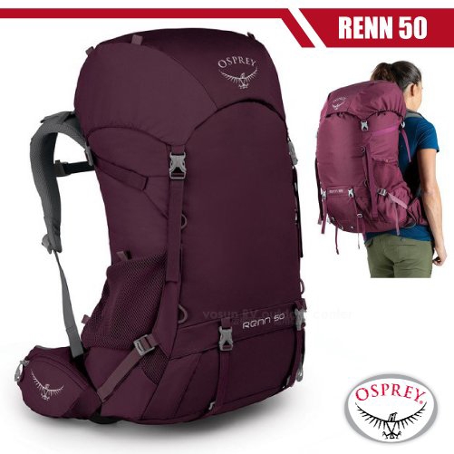 OSPREY 女新款 Renn 50 專業輕量透氣登山背包_極光紫 R