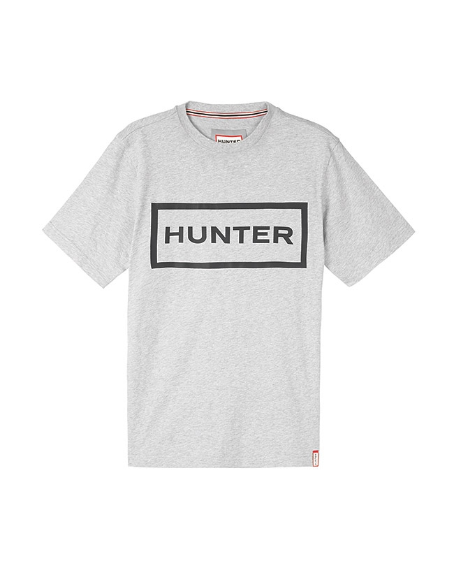 HUNTER - 男裝-方框LOGO短上衣 - 灰