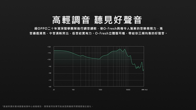 OPPO O-Fresh立體聲3.5mm耳機 深邃黑