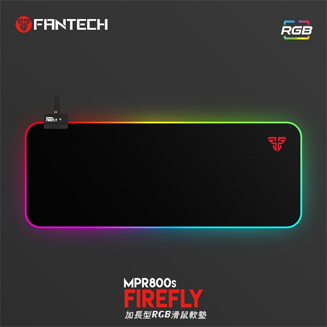 FANTECH MPR800s RGB燈效精密防滑加長版電競滑鼠墊