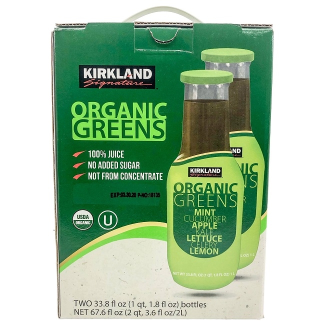Kirkland Signature 科克蘭 有機綠色蔬果汁(1Lx2入)