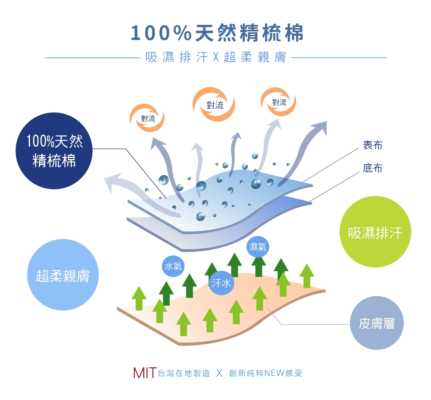 DUYAN竹漾-100%精梳棉/200織-雙人床包三件組-文青日常 台灣製