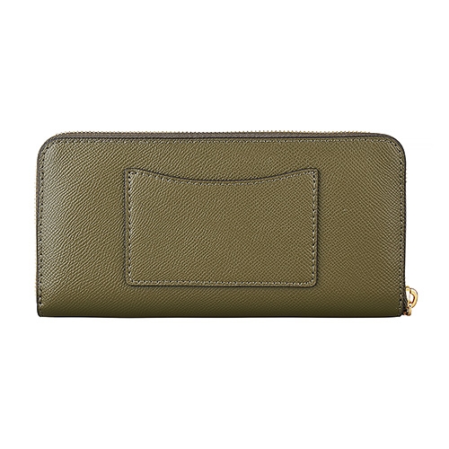 MICHAEL KORS SAFFIANO 防刮牛皮拉鍊長夾(橄欖綠)